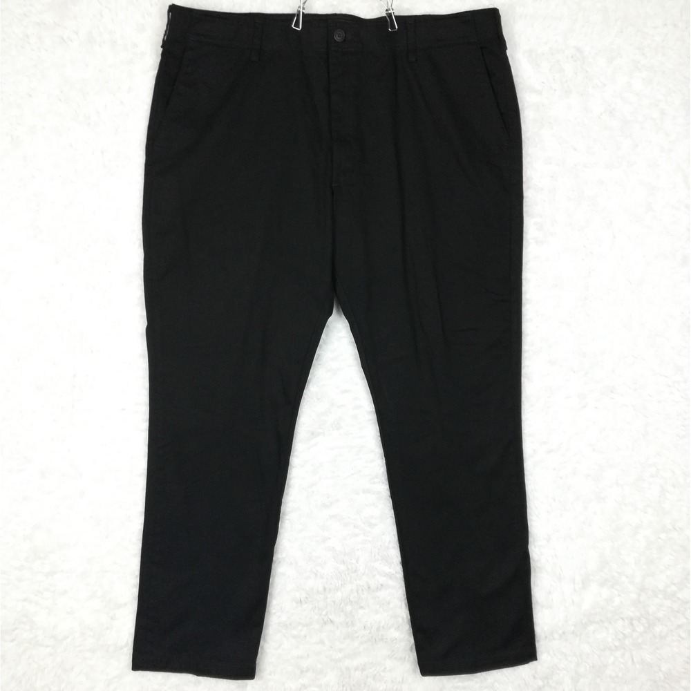 Lee Mens Pants Relaxed Straight Leg Extreme Motion MVP Black Flex Waist 42x32